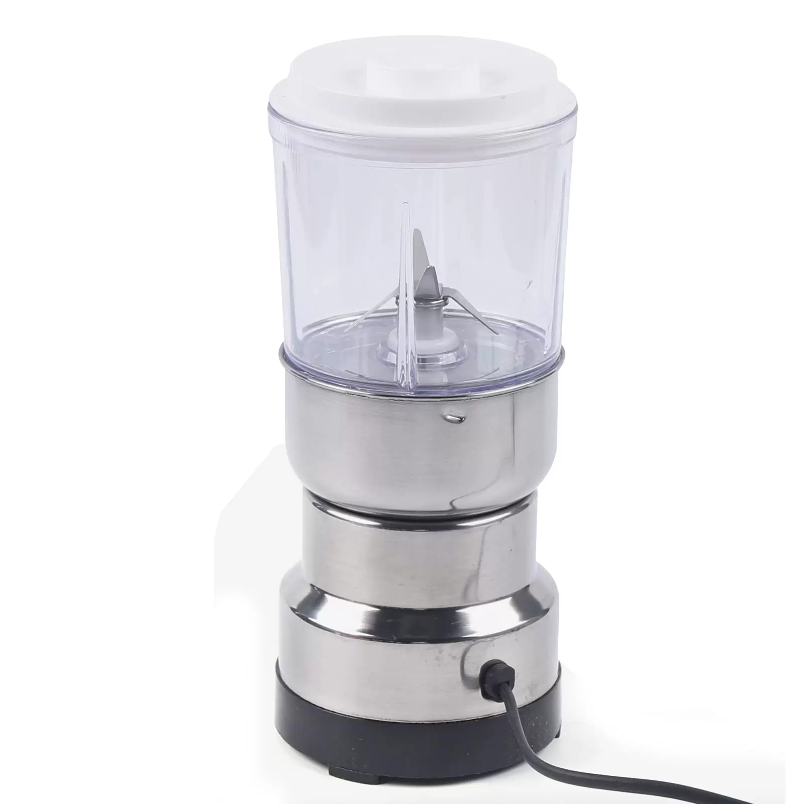 CNCEST Elektrische Getreidemühle aus rostfreiem Stahl Kräuterpulverisierer für Kaffeebohnen Nüsse