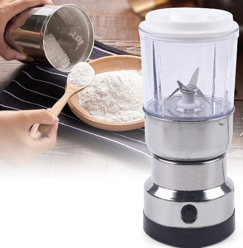 CNCEST Elektrische Getreidemühle aus rostfreiem Stahl Kräuterpulverisierer für Kaffeebohnen Nüsse