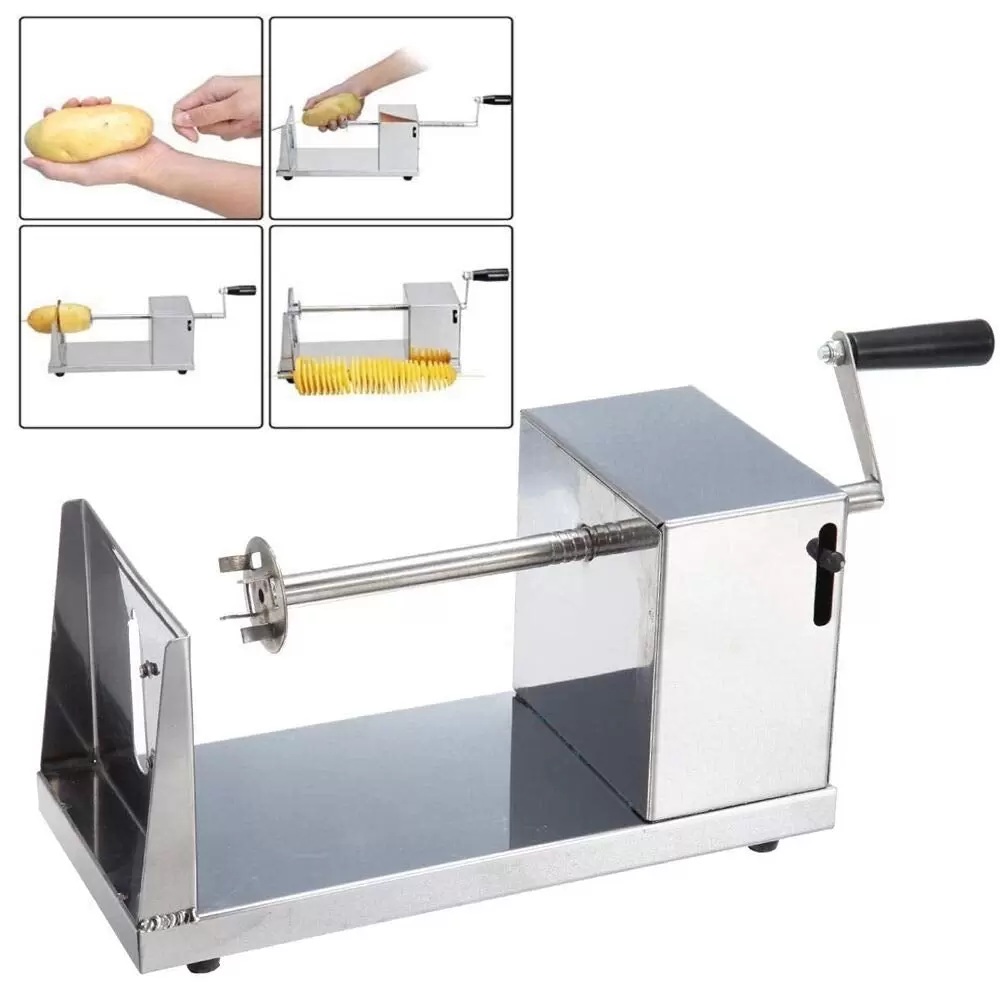 Kartoffelschneider Edelstahl Kartoffel Spiral Schneider Chips Slicer Twister