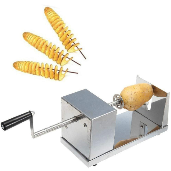 Kartoffelschneider Edelstahl Kartoffel Spiral Schneider Chips Slicer Twister Schneider