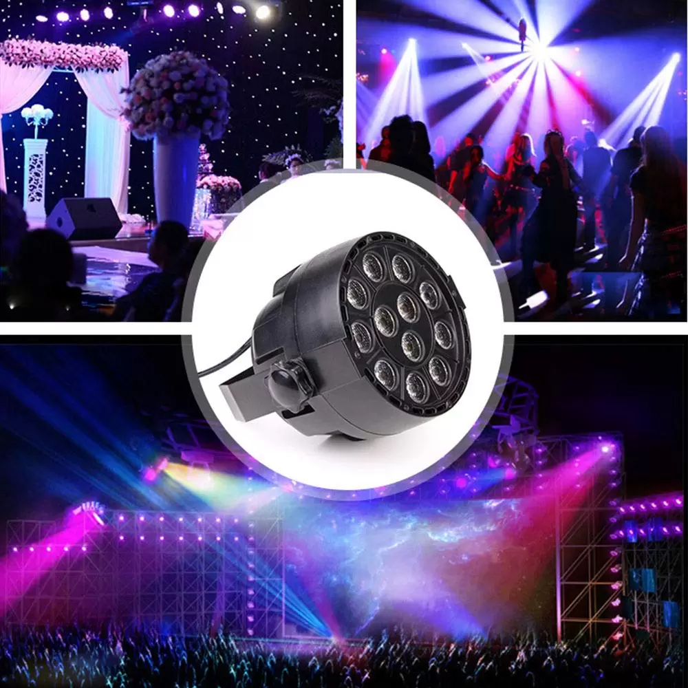 3 in 1 PAR Licht BüHnenbeleuchtung 12x3W RGB DMX512 7CH 12LED Multichip Scheinwerfer 3 in 1 PAR Licht BüHnenbeleuchtung 12x3W RGB DMX512 7CH 12LED Multichip Scheinwerfer