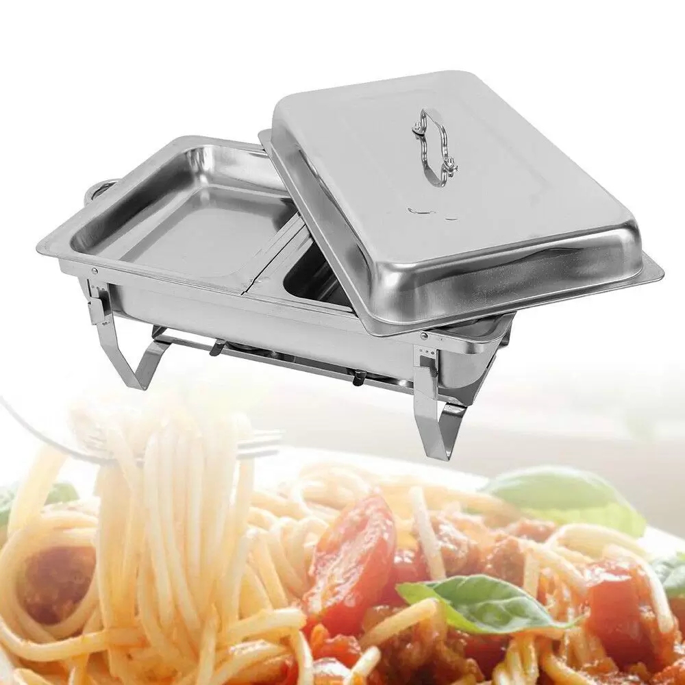 CNCEST Speisenwärmer Wärmebehälter Edelstahl Warmhaltebehälter Chafing Dish Buffet