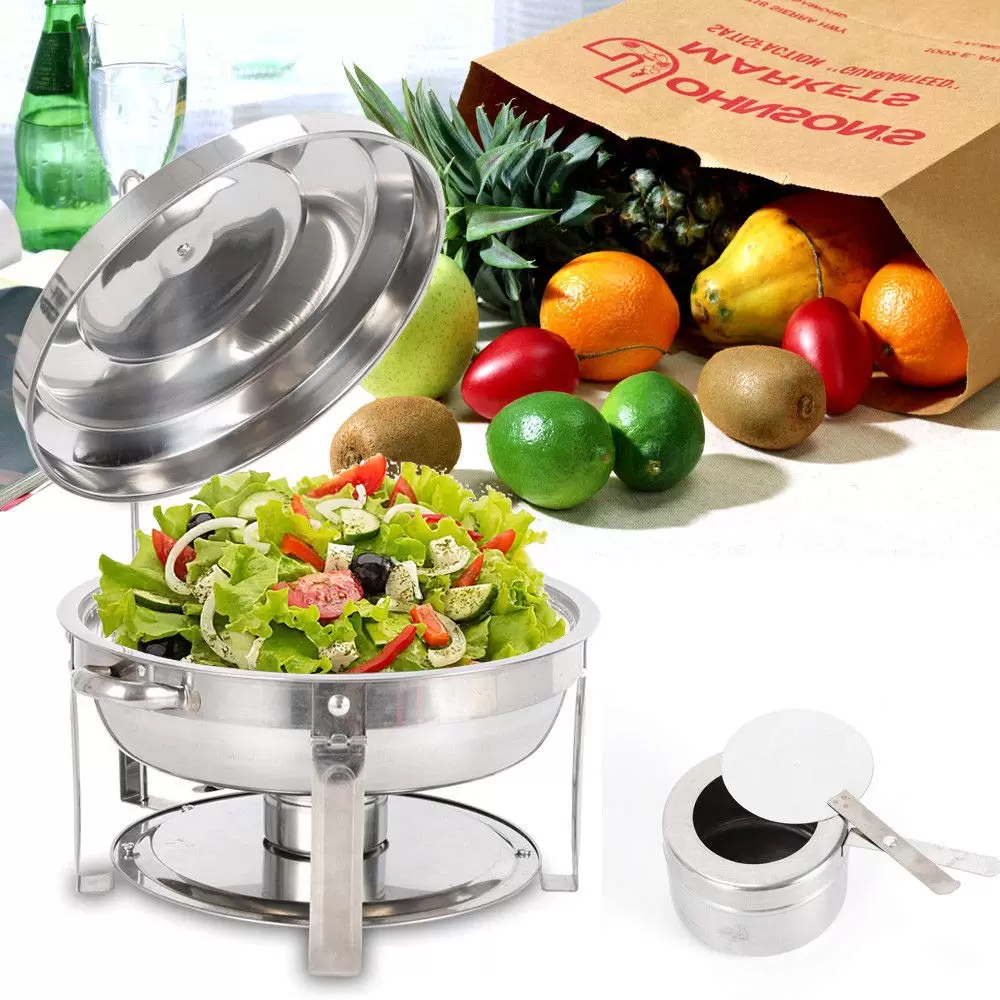 Chafing Dish Speisenwärmer,7.5L Edelstahl Warmhaltebehälter, für Catering, Buffet und Party