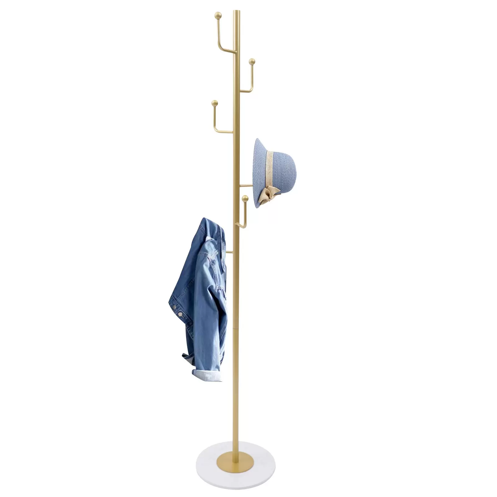 CNCEST Garderobenständer Kleiderständer in Baumform mit 6 Haken, Kleiderständer Garderobe CNCEST Garderobenständer Kleiderständer in Baumform mit 6 Haken, Kleiderständer Garderobe