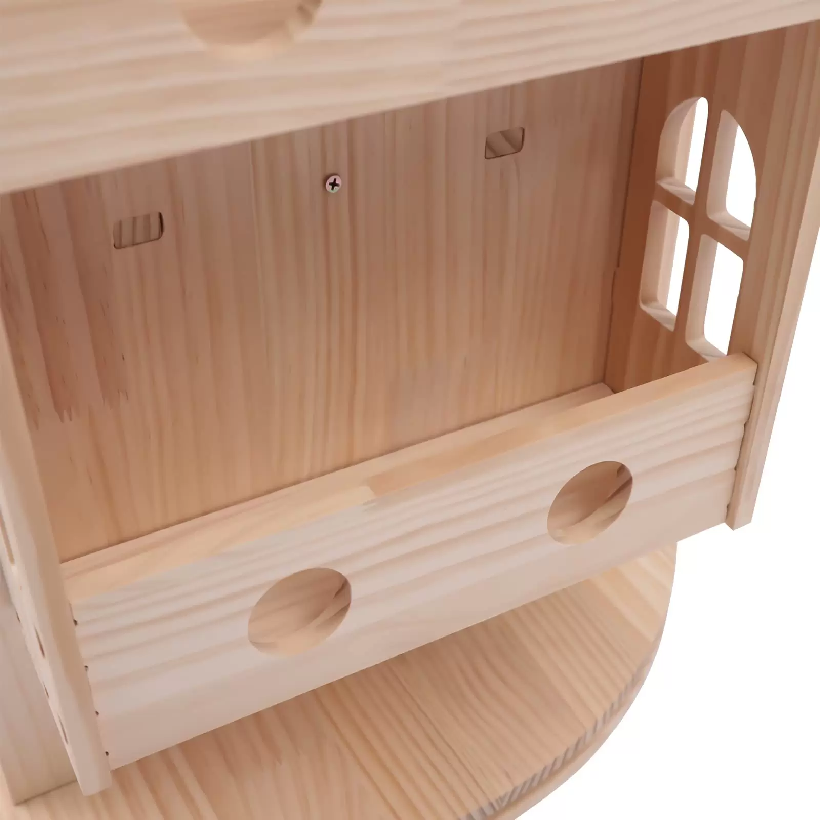 Großes Kinderbuchregal aus Holz, 360 Grad drehbares Bücherregal in Hausform Bodenregal Kinderbuchregal Großes Kinderbuchregal aus Holz, 360 Grad drehbares Bücherregal in Hausform Bodenregal Kinderbuchregal