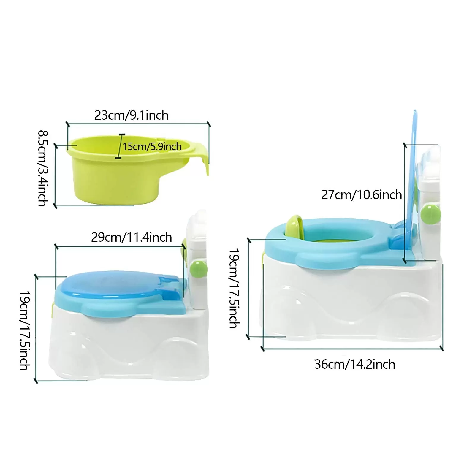 CNCEST Blau Tragbar Rutschfest Kinder-Toilette CNCEST Blau Tragbar Rutschfest Kinder-Toilette