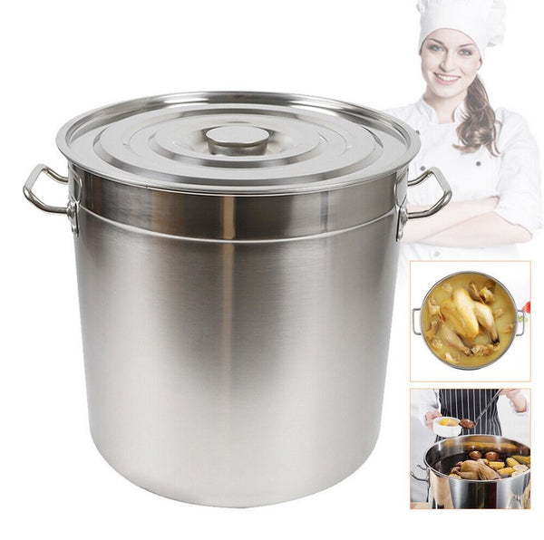 CNCEST 50 Liter Gastronomie Kochtopf Suppentopf Mit Edelstahl Deckel