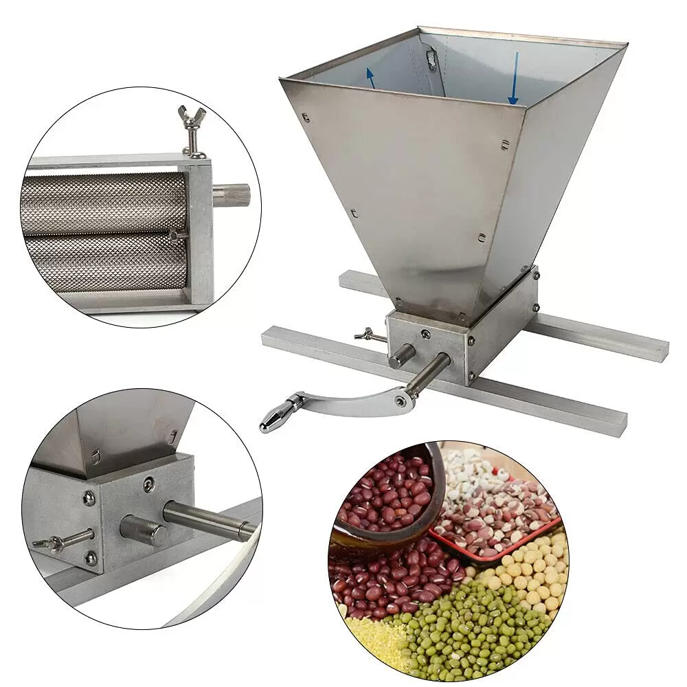 2 Walzen Einstellbare Malzkornmühle Gerstenbrecher Startseite Brau Malz Gerste Getreidemühle