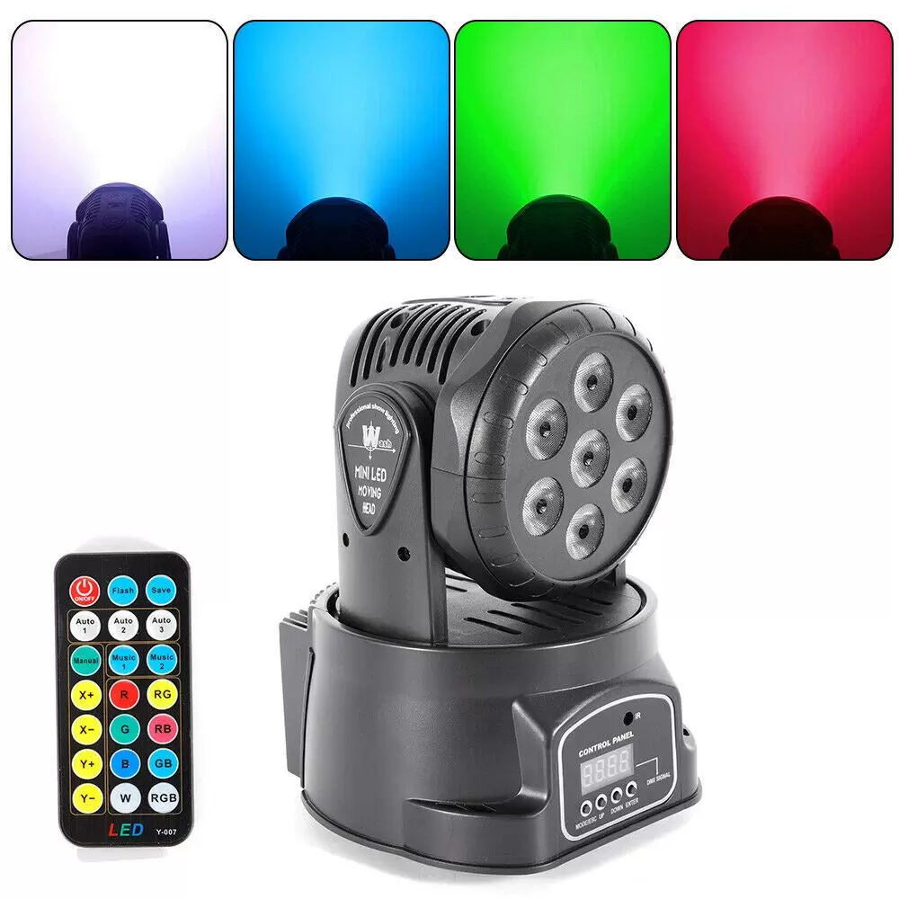 LED Bühnenlicht, 7x 105w LED RGBW 4-in-1 Disco Licht DMX512