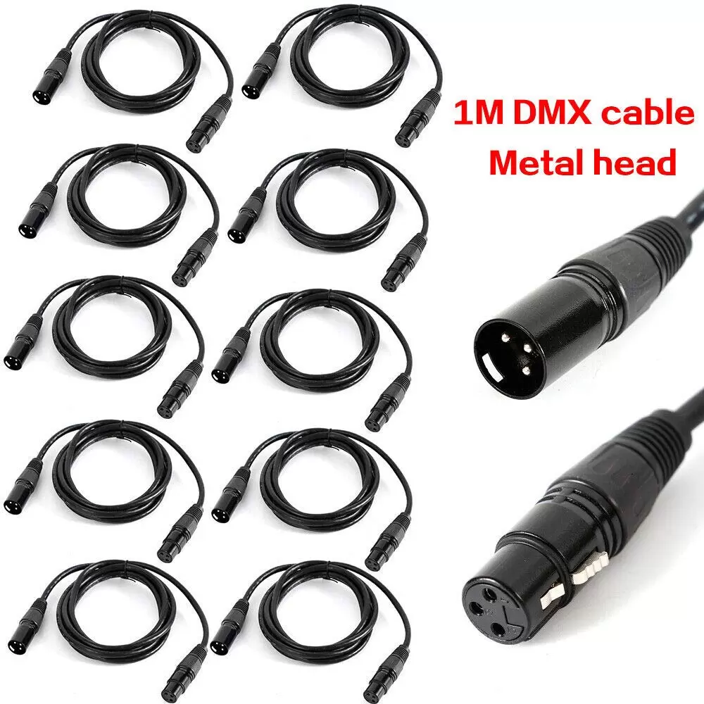 5PCS 1m Mikrofonkabel Symmetrisch 3-Star XLR 3 Pol DMX Mikrofon Kabel Schwarz 5PCS 1m Mikrofonkabel Symmetrisch 3-Star XLR 3 Pol DMX Mikrofon Kabel Schwarz