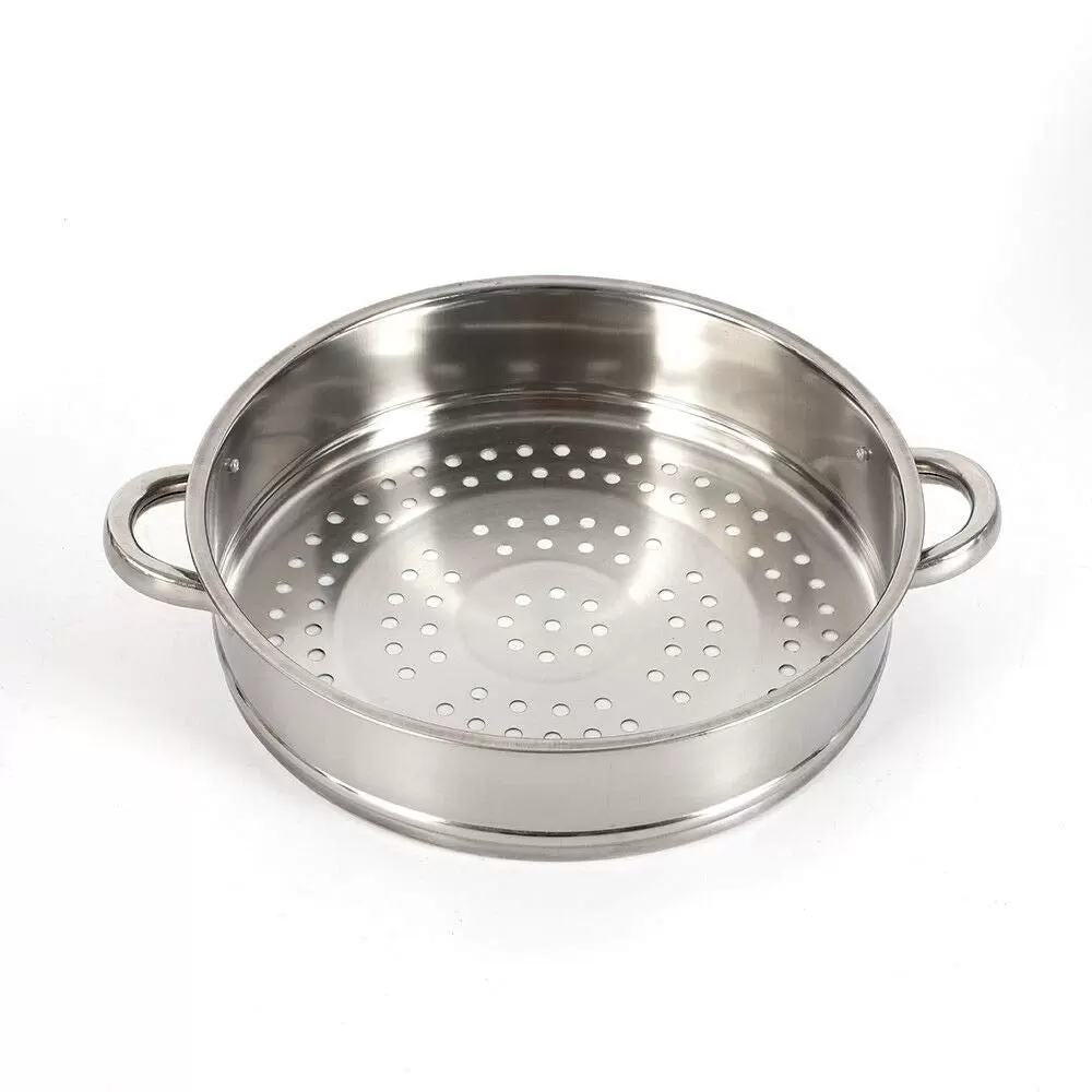 26/28/30cm 5 Ebenen Dampfkocher Gardampftopf Edelstahl Glasdeckel Dampfgarer Steamer