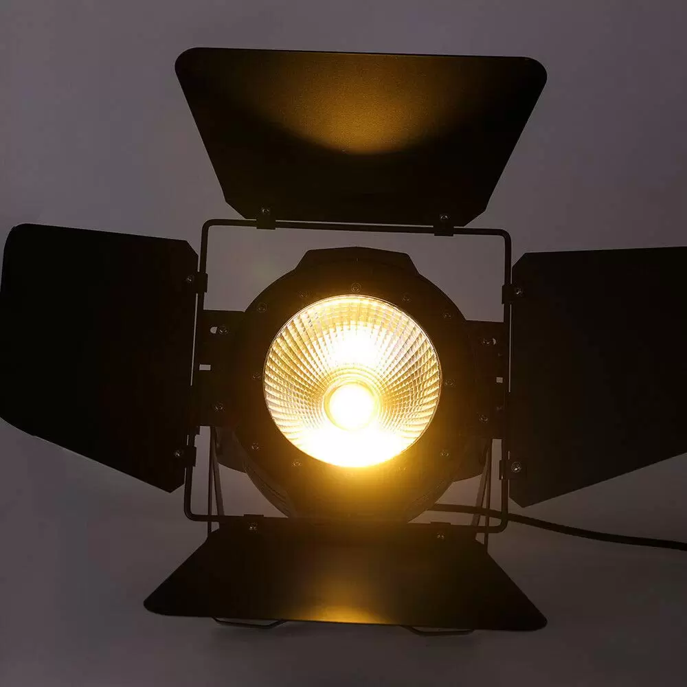 2 in 1 COB LED Audience Scheinwerfer Bühnenbeleuchtung 200W Bühnen Lampe Lichteffekt Spot Licht DMX Strahler Discolicht