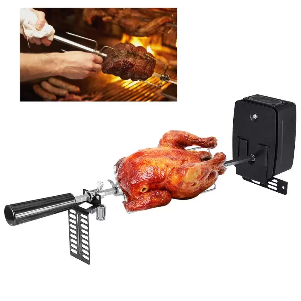 106cm Grillspieß Mit Motor Für Drehspieß Rotisserie Grill Haushalts
