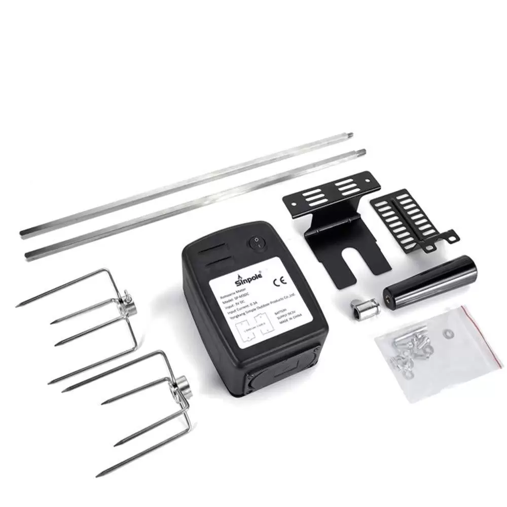 106cm Grillspieß Mit Motor Für Drehspieß Rotisserie Grill Haushalts