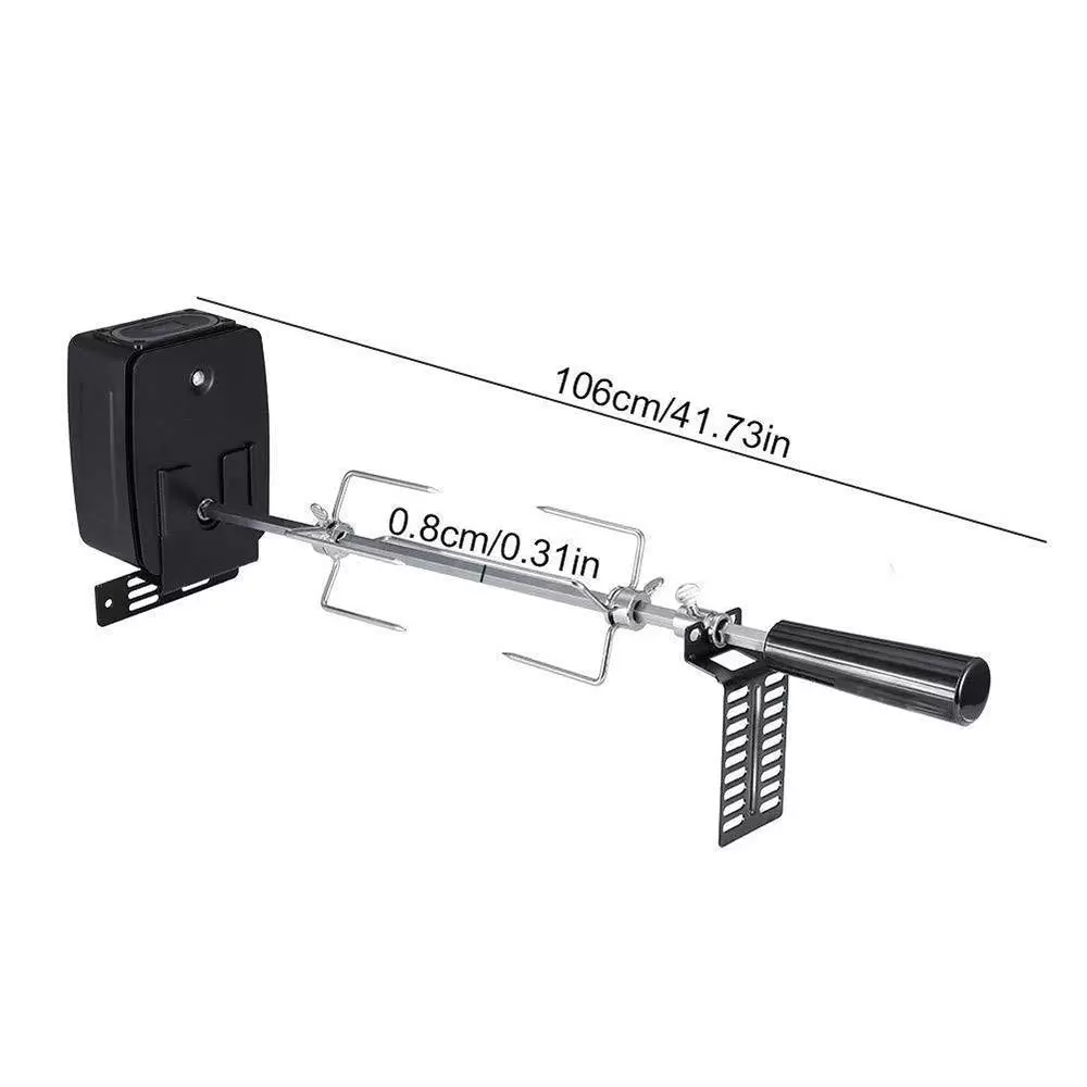 106cm Grillspieß Mit Motor Für Drehspieß Rotisserie Grill Haushalts