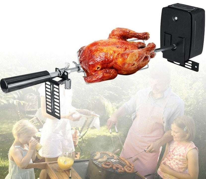 106cm Grillspieß Mit Motor Für Drehspieß Rotisserie Grill Haushalts