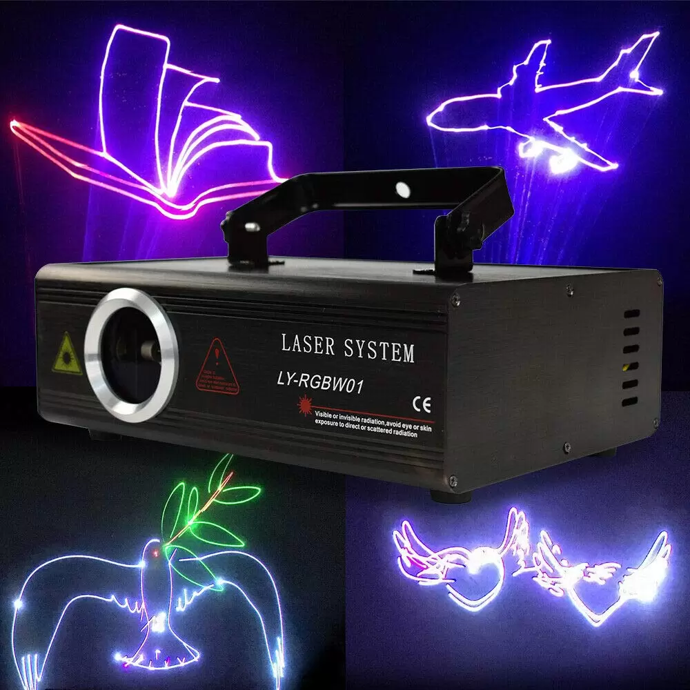500mw SD-Karte RGB-Animation DMX ILDA Laserprojektor DJ Party Bühnenbeleuchtung