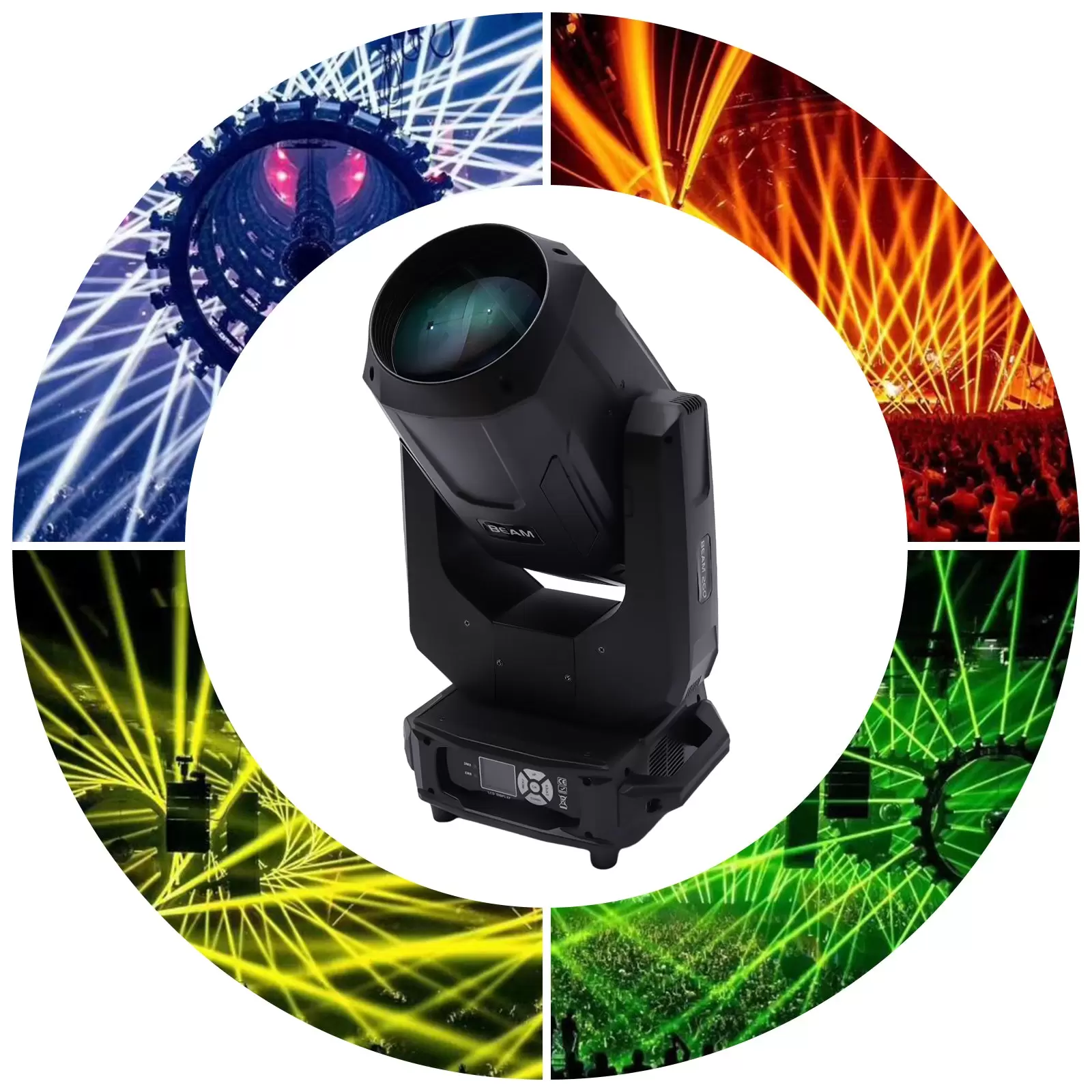 9R 260W LED Bühnenlicht Moving Head Beam Licht Regenbogen Effekt DJ Disco Stage Bühnenbeleuchtung  Disco Scheinwerfer