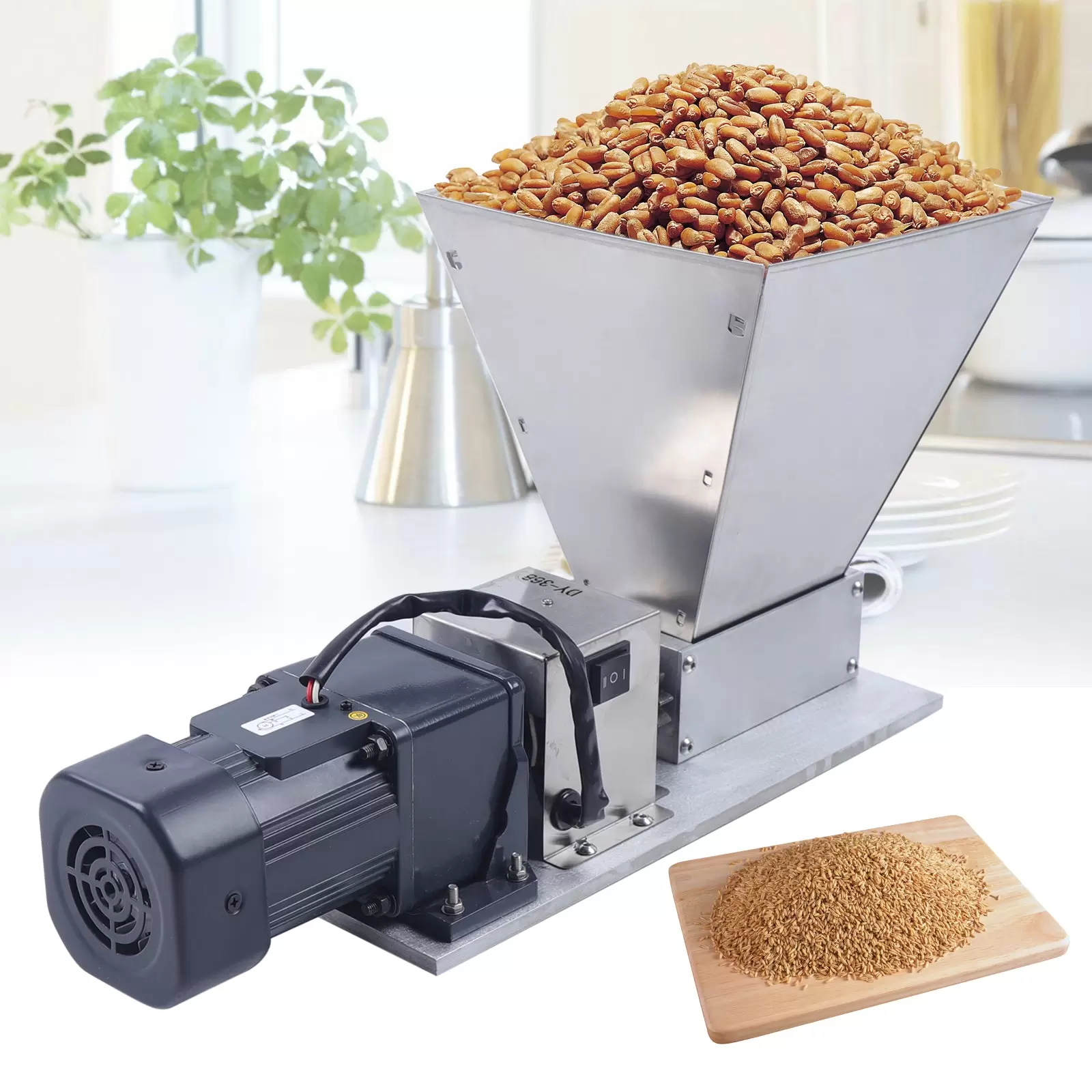 220V 75rpm Elektrische Getreidemühle Schrotmühle 4KG Grain Malzmühle Crusher Schleifer 220V 75rpm Elektrische Getreidemühle Schrotmühle 4KG Grain Malzmühle Crusher Schleifer
