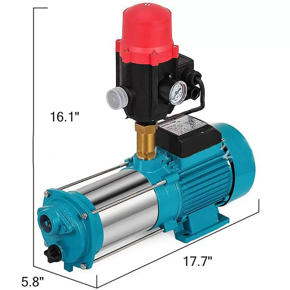 220V 1300W 4000L/H IP44 Kreiselpumpe Hauswasserwerk Gartenpumpe Wasserpumpe