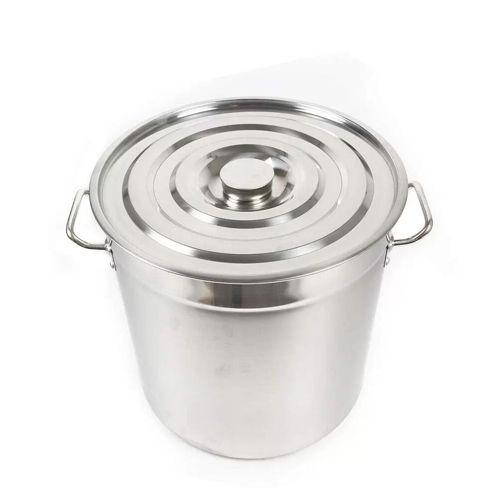 35L Kochtopf Suppentopf mit Deckel und Griffen