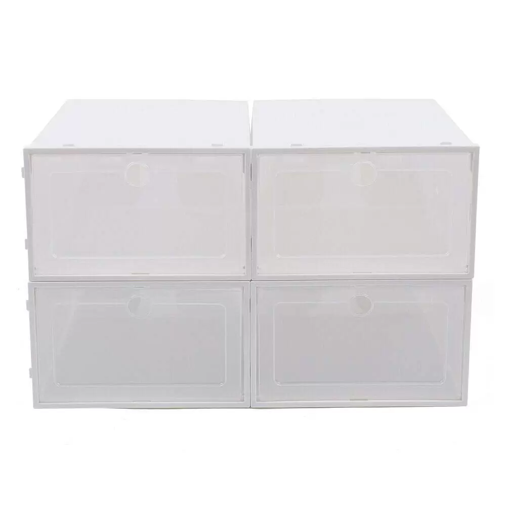 20pcs Kunststoff Schuhkartonset Kunststoffaufbewahrung Stapelbar Schublade Storage Box 20pcs Kunststoff Schuhkartonset Kunststoffaufbewahrung Stapelbar Schublade Storage Box