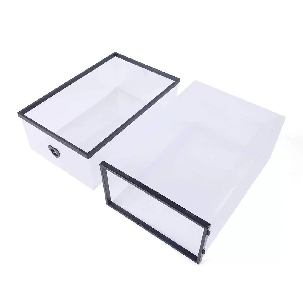 20XSchuhkartons Transparent Stapelbare 20XSchuhkartons Transparent Stapelbare
