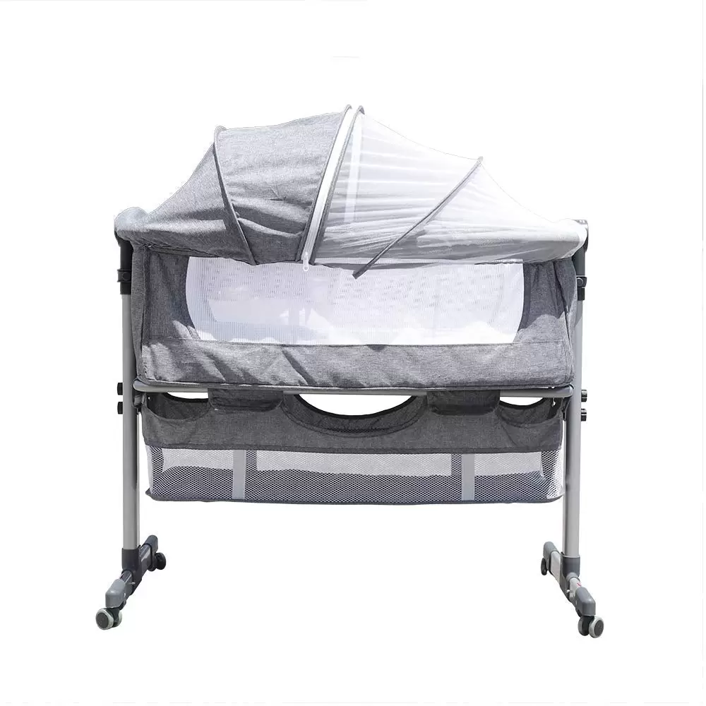 0-6 Monate Tragbares Baby Stubenwagen Krippe-Abnehmbares Kinderbett Mit Moskitonetz + Ablagekorb