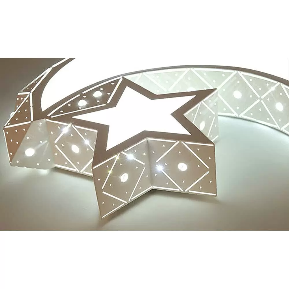 LED Star Moon Deckenlampe Deckenleuchte Kinderlampe Kinderzimmer Schlafzimmer Licht 220V