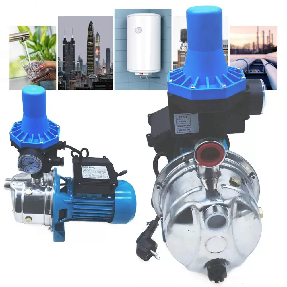 CNCEST Kreiselpumpe,Gartenpumpe mit Pumpensteuerung 1100W 3600L/h 5Bar Pumpensteuerung Wasserautomat Für Haushalts-Leitungswasser