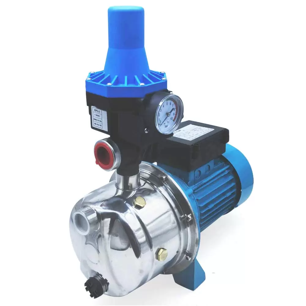 CNCEST Kreiselpumpe,Gartenpumpe mit Pumpensteuerung 1100W 3600L/h 5Bar Pumpensteuerung Wasserautomat Für Haushalts-Leitungswasser