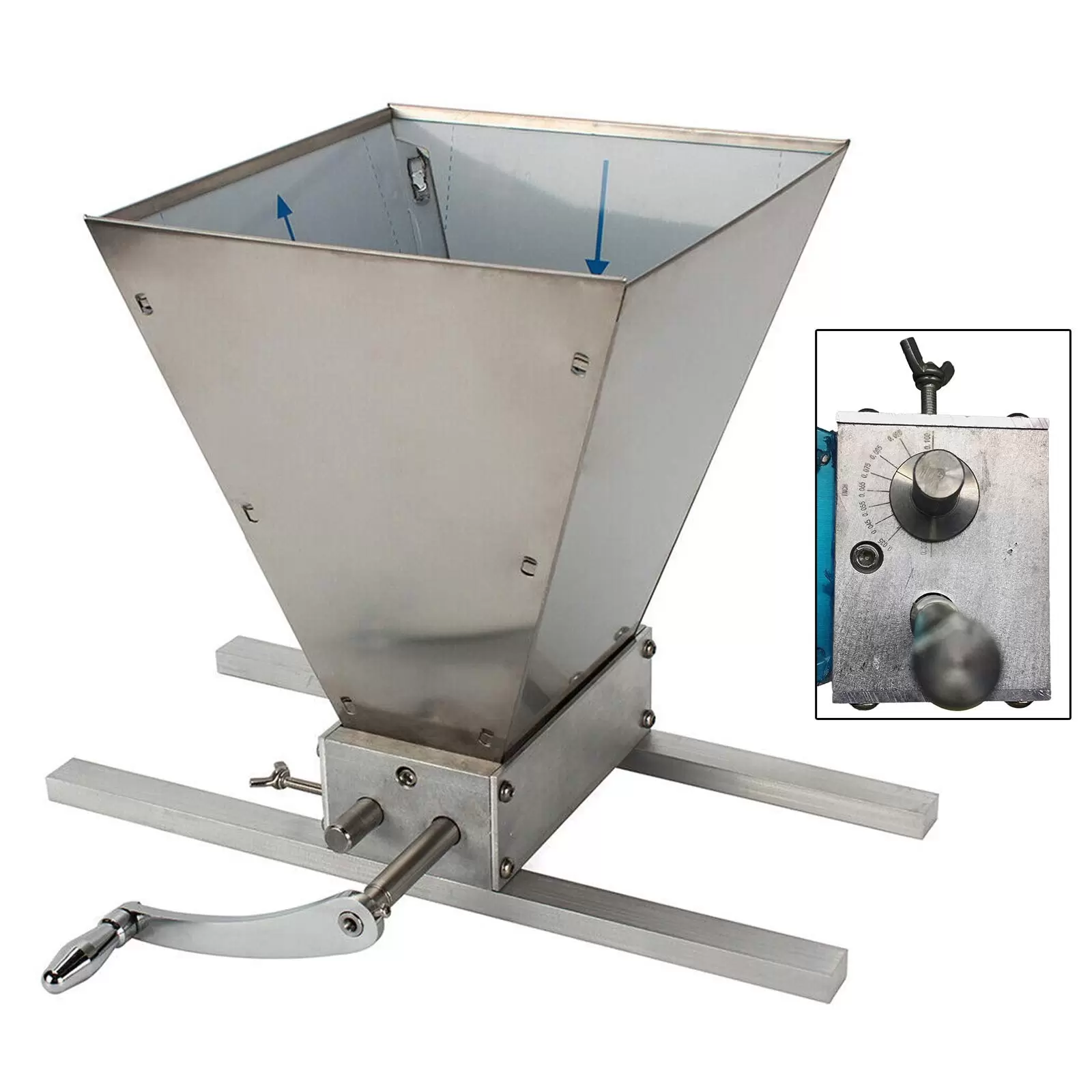 2 Walzen Malzmühle Getreidemühle Mit Edelstahlwalzen Gerstenbrecher