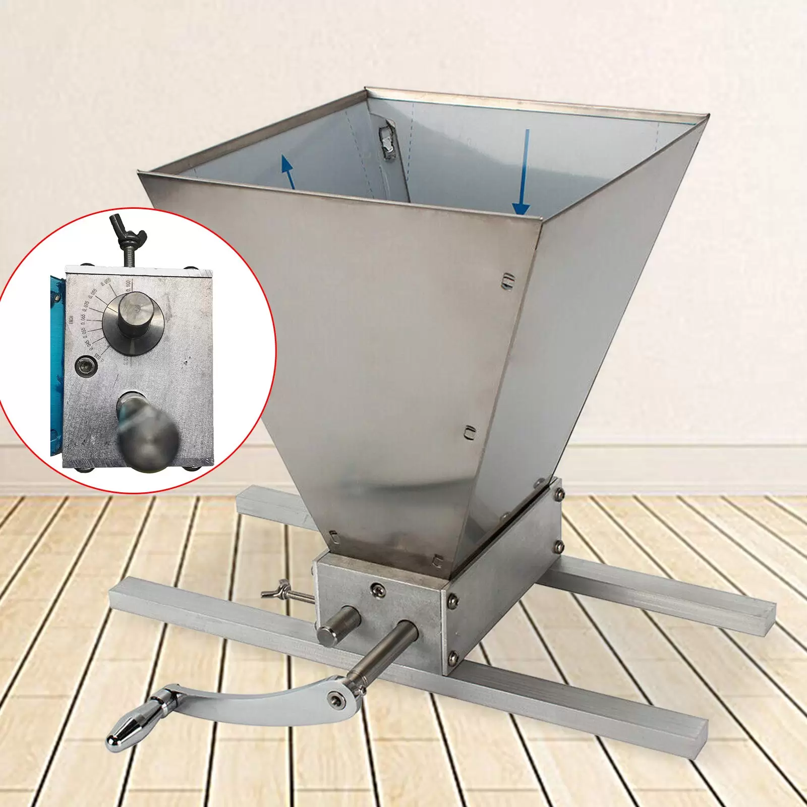 2 Walzen Malzmühle Getreidemühle Mit Edelstahlwalzen Gerstenbrecher