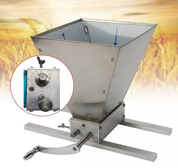 2 Walzen Malzmühle Getreidemühle Mit Edelstahlwalzen Gerstenbrecher