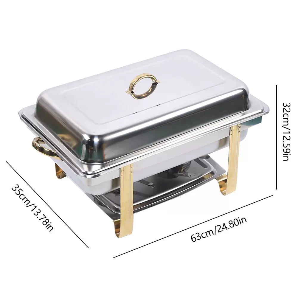 9L Edelstahl Chafing Dish inkl. 1/1 GN-Behälter Warmhaltebehälter 9L Edelstahl Chafing Dish inkl. 1/1 GN-Behälter Warmhaltebehälter