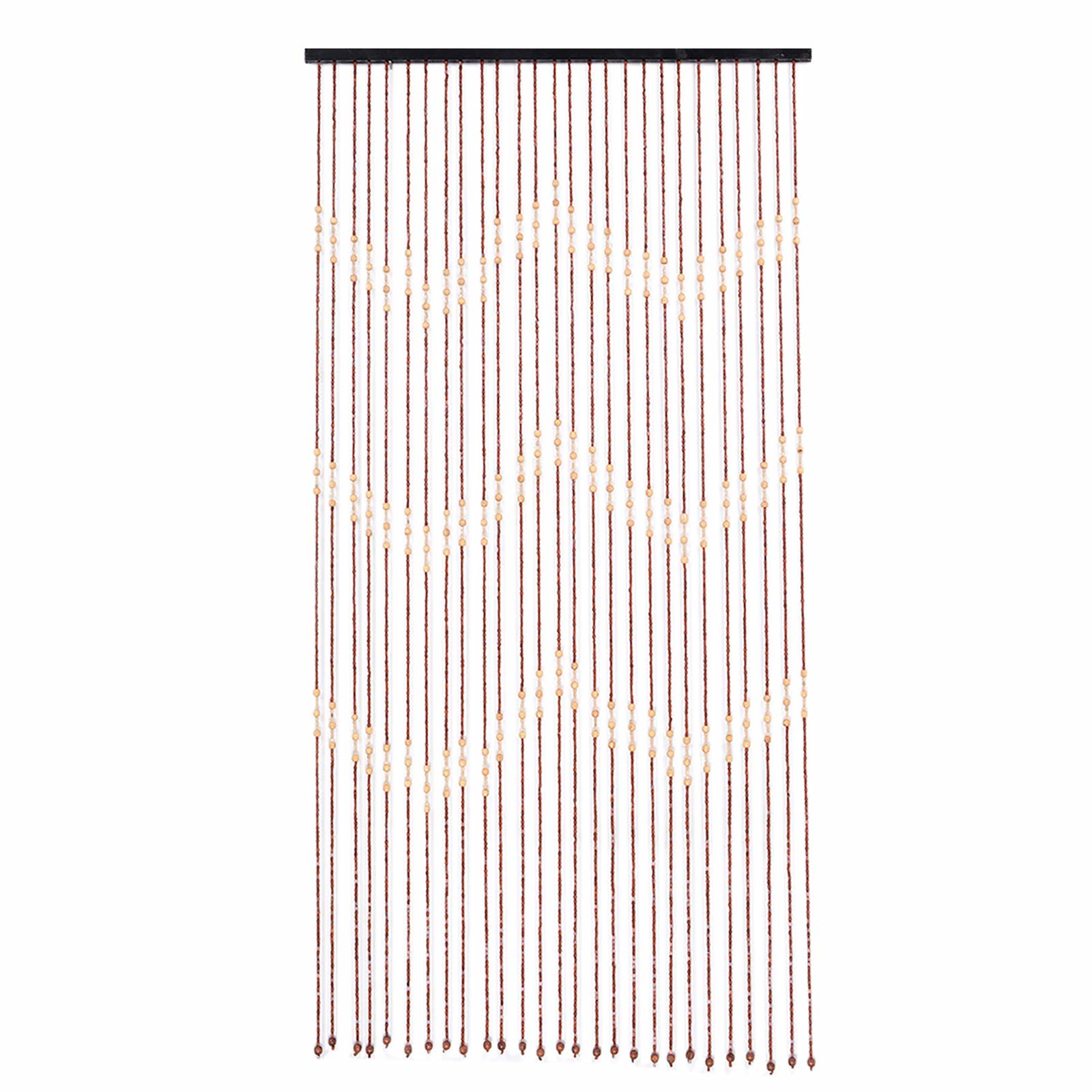 90 cm x 175 cm x 27 cm Holzperlenvorhang – Türvorhang, Trennwand, Türvorhang, Perlenvorhang