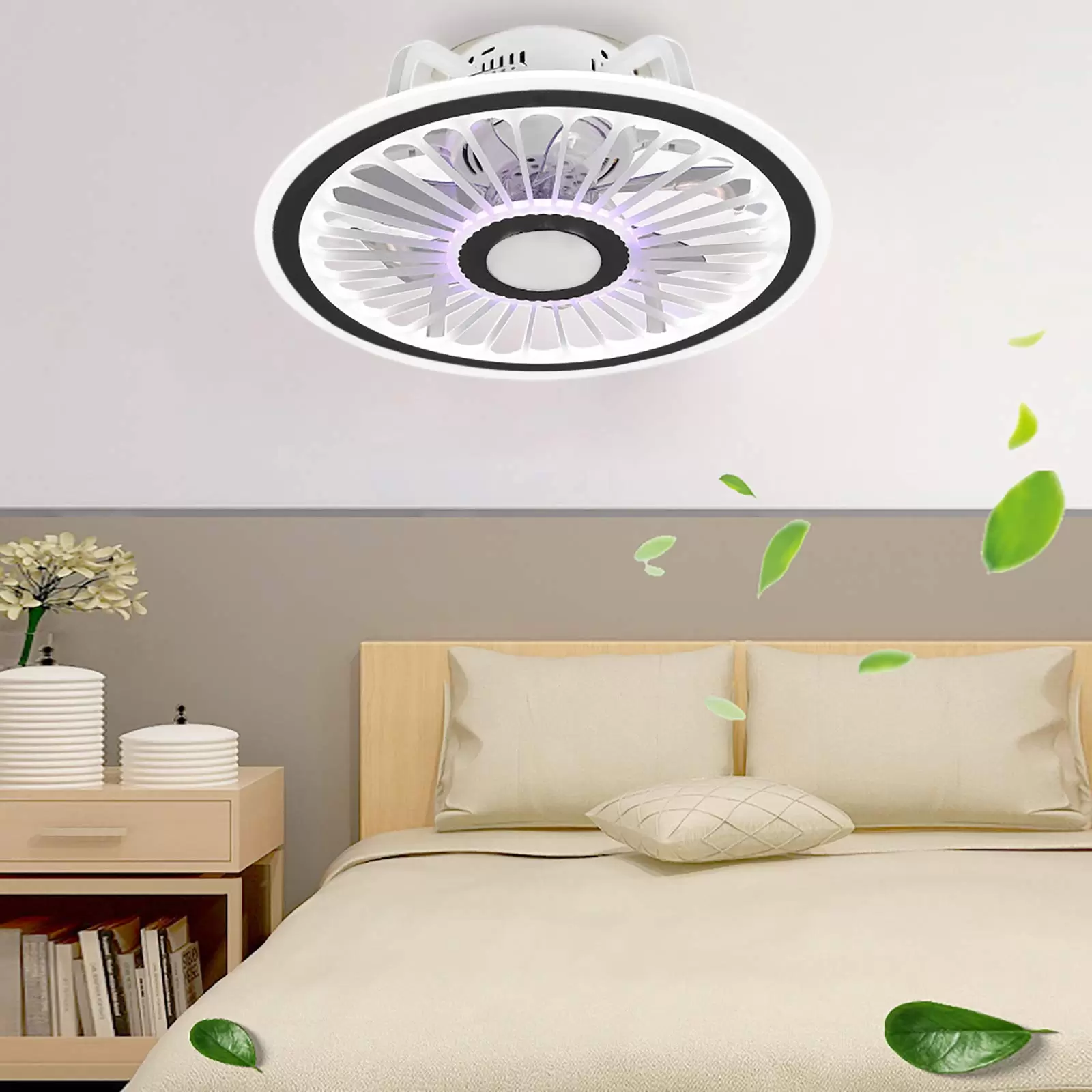 48x18cm Deckenventilator mit Beleuchtung Moderne LED Deckenlampen