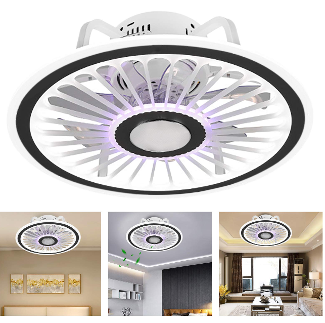 48x18cm Deckenventilator mit Beleuchtung Moderne LED Deckenlampen