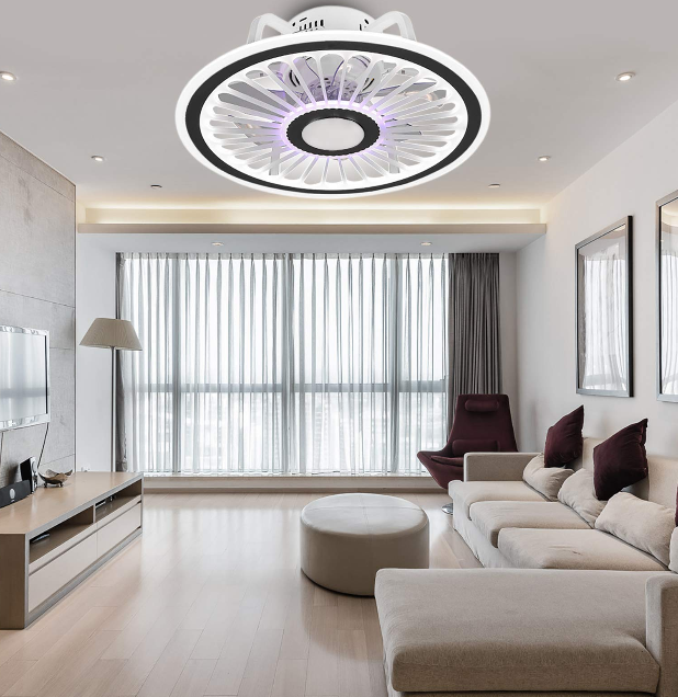 48x18cm Deckenventilator mit Beleuchtung Moderne LED Deckenlampen