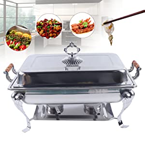 Chafing Dish Warmhaltebehälter Essen Speisenwärmer Edelstahl Wärmebehälter