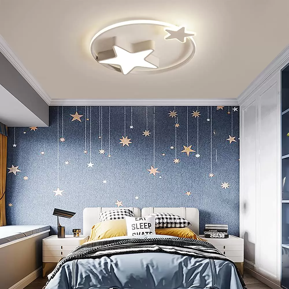 Deckenleuchte LED Moderne Deckenleuchte Sternenhimmel Lampe Dimmbar mit Fernbedienung