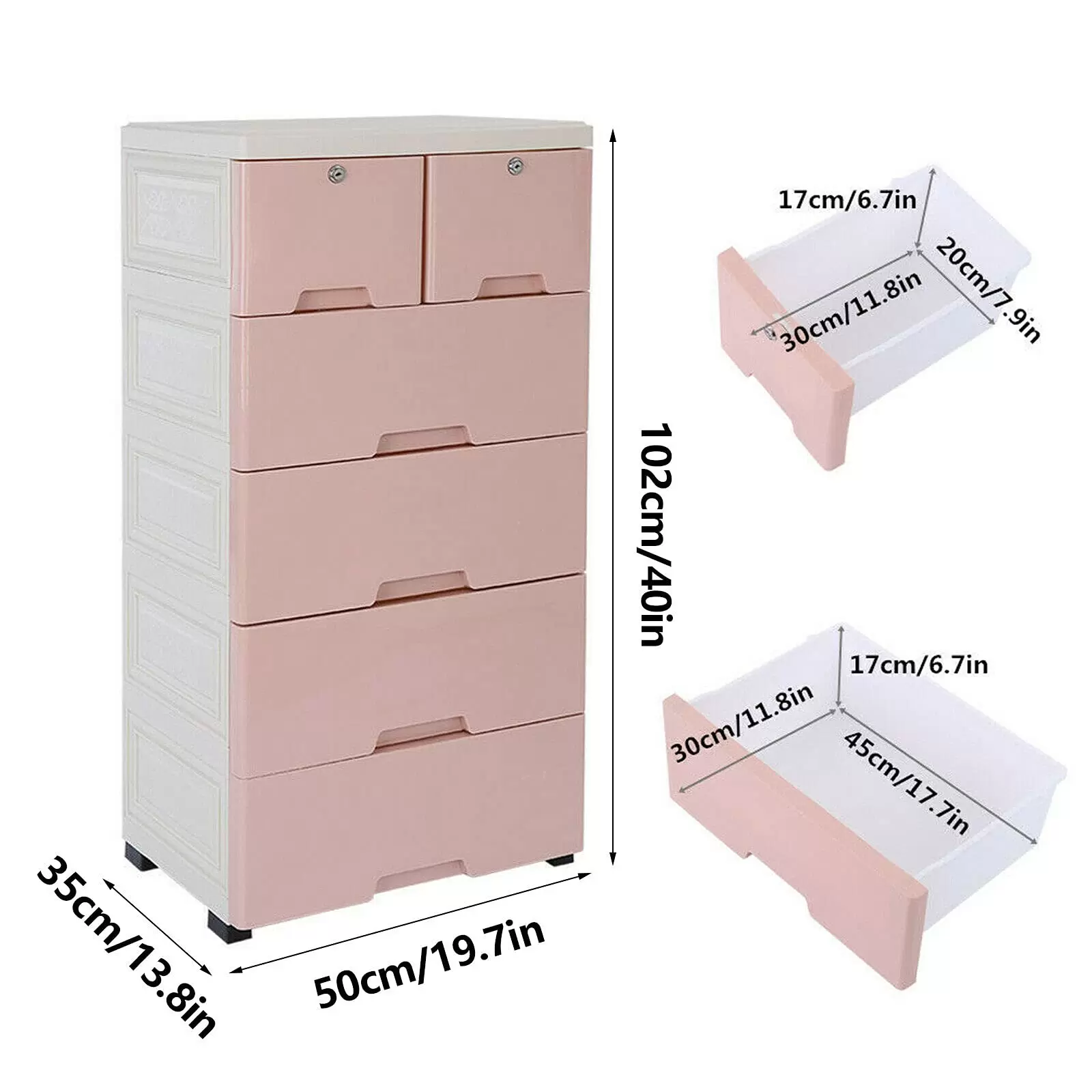 Kommode, Aufbewahrung Schrank mit 6 Schubladen und 4 Räder Standschrank Beistellschrank Schubladenkommode Kommode, Aufbewahrung Schrank mit 6 Schubladen und 4 Räder Standschrank Beistellschrank Schubladenkommode
