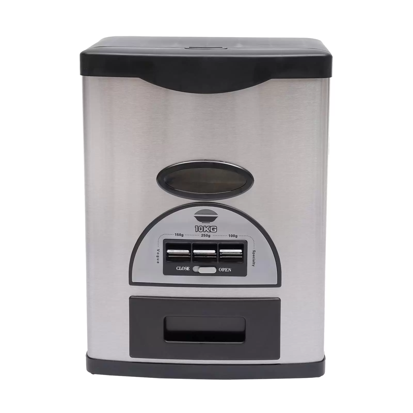 Automatische Reisspender Aufbewahrungsbehälter Edelstahl Reisspender Küche Trockenen Lebensmittel Spender 10kg/22lb