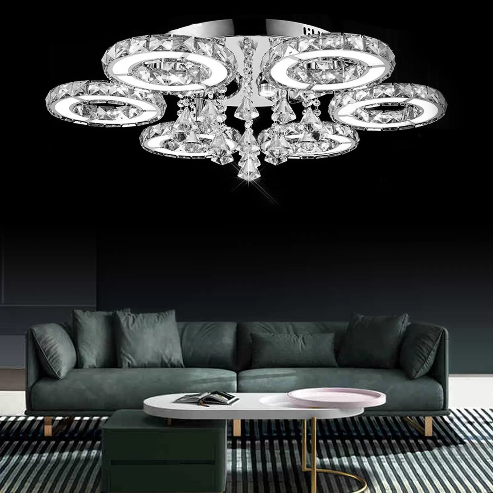 Kristall Deckenleuchte Deckenlampe Modern Led Hängeleuchten Lampen Kristall Deckenleuchte Deckenlampe Modern Led Hängeleuchten Lampen