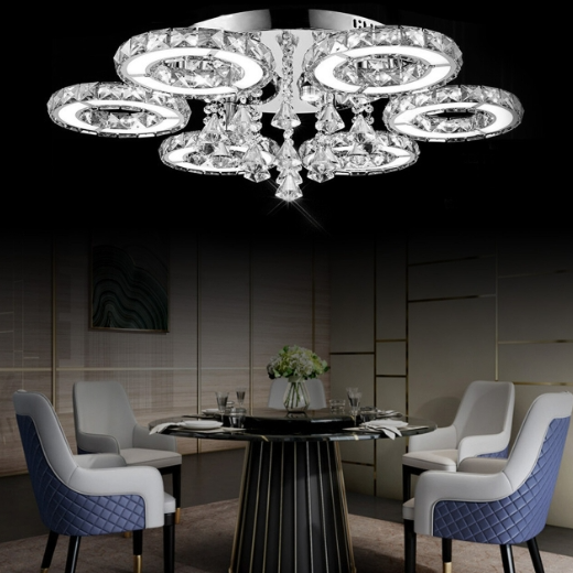 Kristall Deckenleuchte Deckenlampe Modern Led Hängeleuchten Lampen