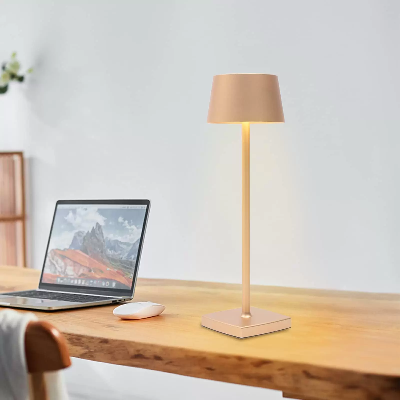 Kabellose Tischlampe Wiederaufladbare Nachttischlampe Kabellos LED Dimmbar Tischleuchte