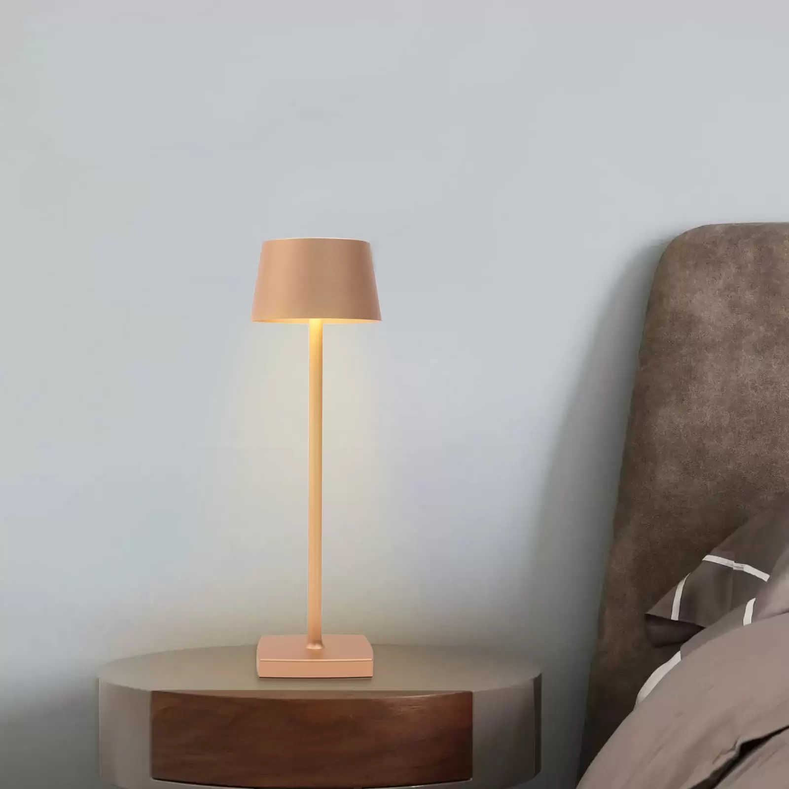 Kabellose Tischlampe Wiederaufladbare Nachttischlampe Kabellos LED Dimmbar Tischleuchte