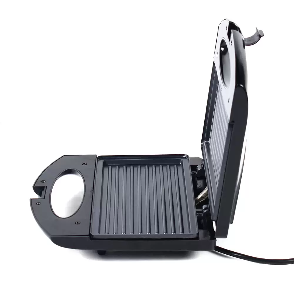 CNCEST 600-750W Steakmaschine Heizmaschine Doppelseitiger Kontaktgrill Tisch Elektro Grill