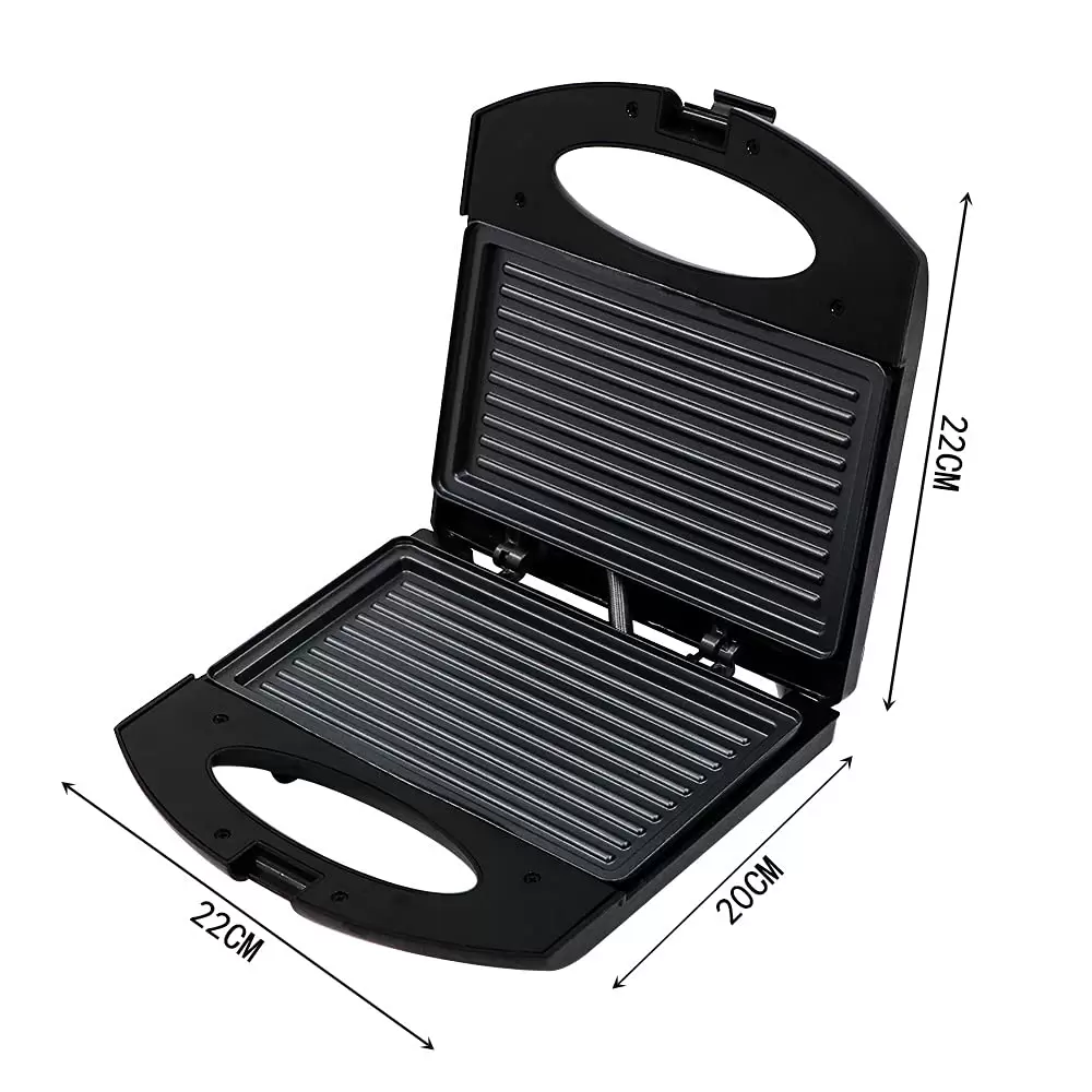 CNCEST 600-750W Steakmaschine Heizmaschine Doppelseitiger Kontaktgrill Tisch Elektro Grill