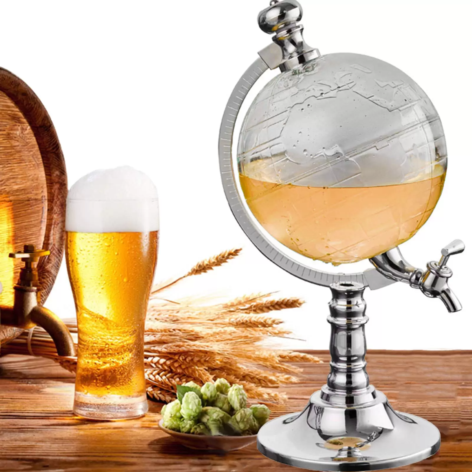 Bierzapfanlage Getränkespender Globe Wine Dispenser Glas Dekanter Weinspender Liquor Scotch Wine Bierzapfanlage Getränkespender Globe Wine Dispenser Glas Dekanter Weinspender Liquor Scotch Wine